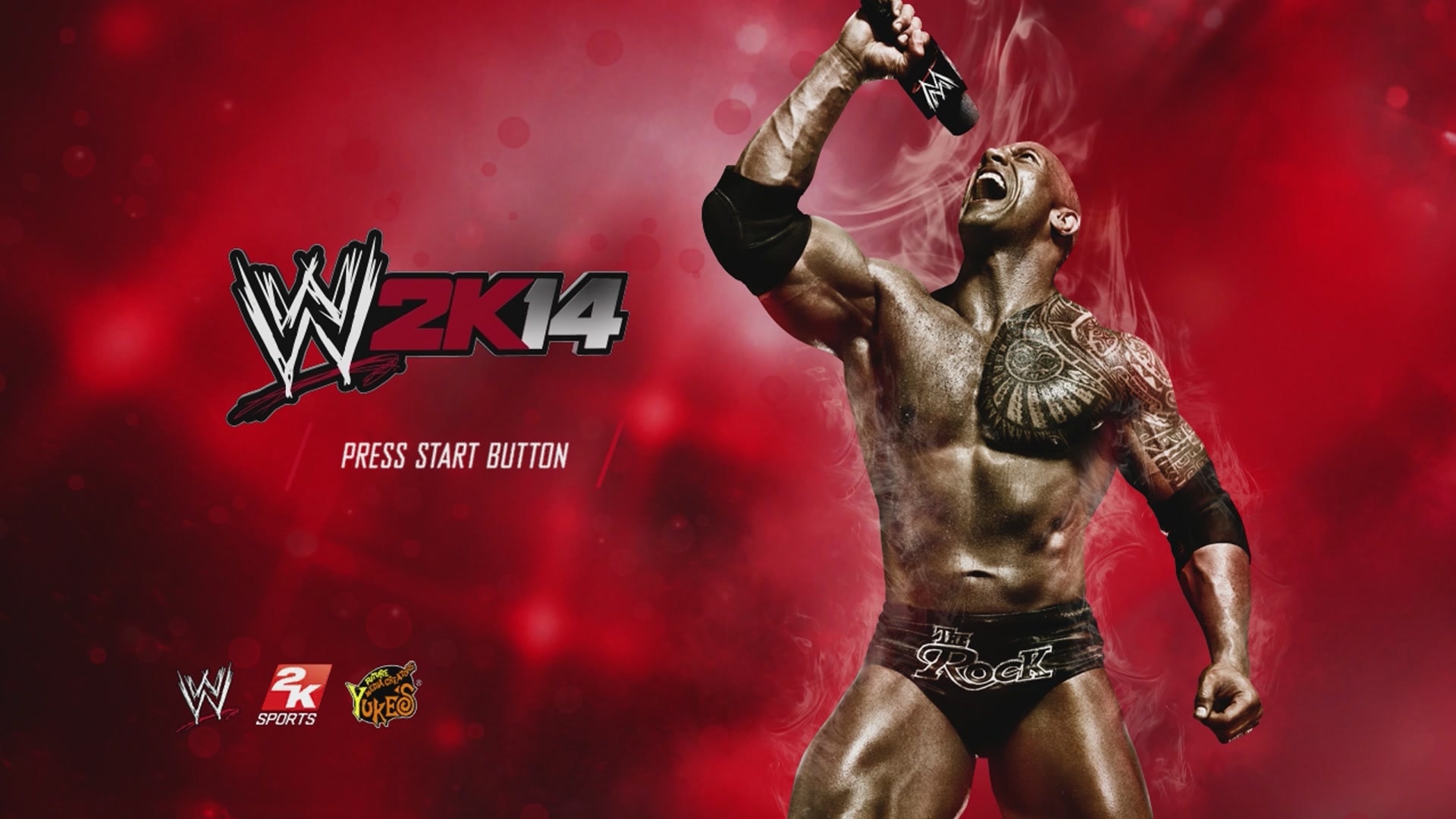 WWE 2K14 title screen for Xbox 360